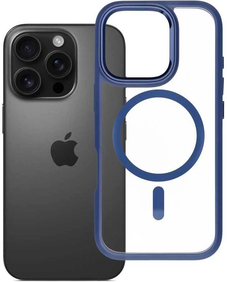 ROAR dėklas MAG BUMPER suderinamas su MagSafe, skirtas IPHONE 16 Pro, tamsiai mėlynas