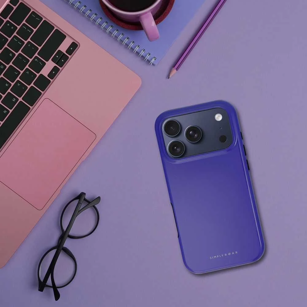 ROAR dėklas RAINBOW BUMPER suderinamas su MagSafe, skirtas IPHONE 16 Pro violetinė