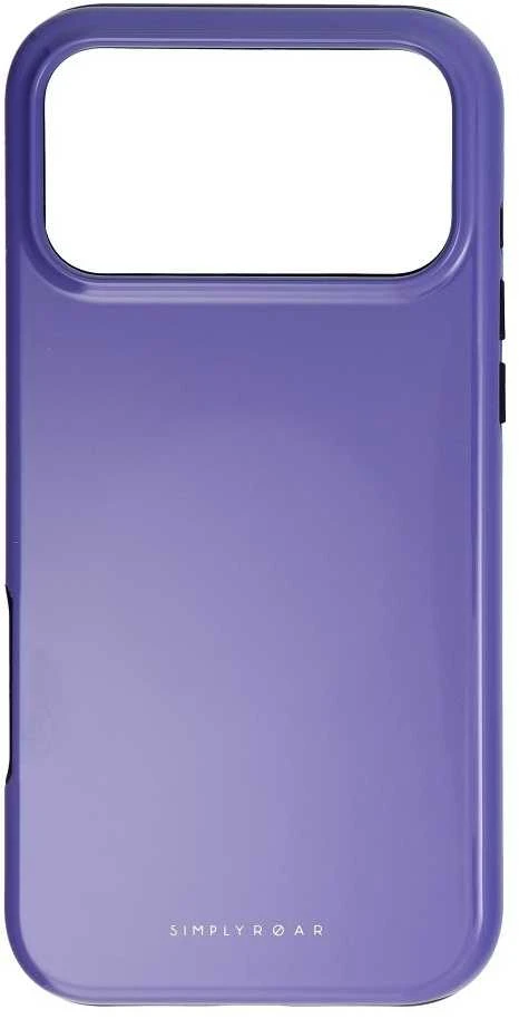 ROAR dėklas RAINBOW BUMPER suderinamas su MagSafe, skirtas IPHONE 17 Pro Max violetinė