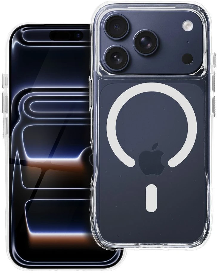 ROAR dėklas SLIM DEFENDER, suderinamas su MagSafe, skirtas IPHONE 18 Pro Max / 17 Pro Max, permatomas