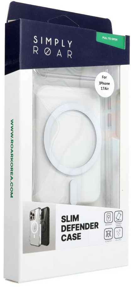 ROAR dėklas SLIM DEFENDER, suderinamas su „MagSafe“, skirtas IPHONE 17 Air, skaidrus