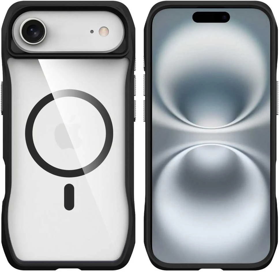 ROAR dėklas SLIM DEFENDER, suderinamas su „MagSafe“, skirtas IPHONE 17 Air, juodas
