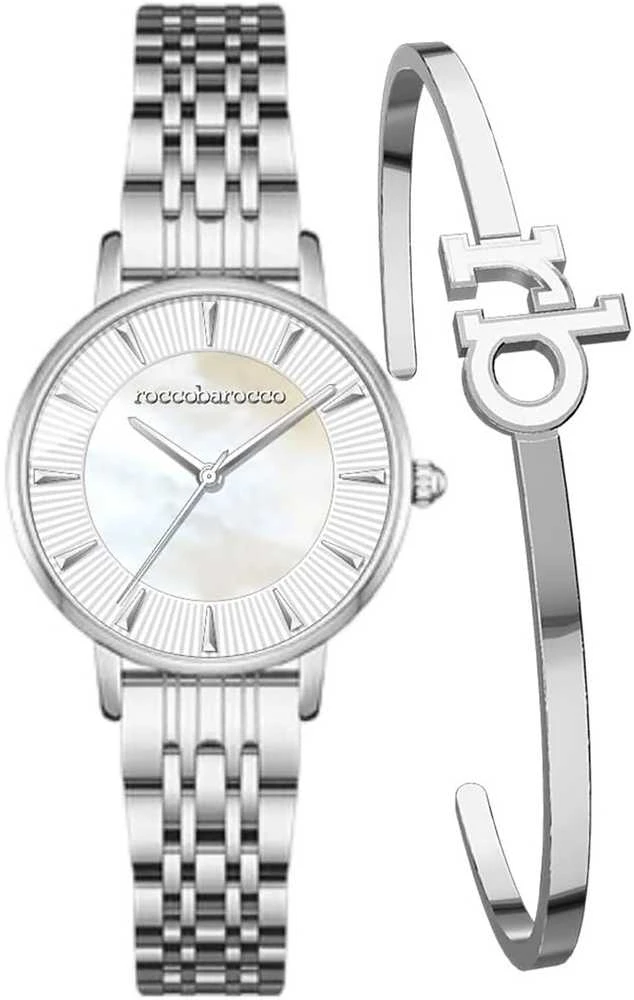 Rocco Barocco Laikrodis moterims ROCCOBAROCCO dėžutėSET RB.4659L-01M(zo506a)