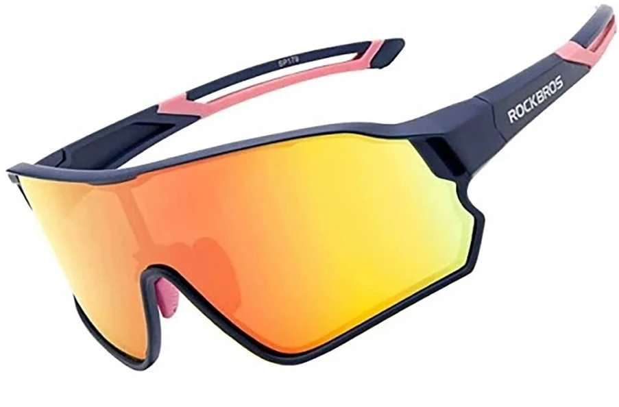 Rockbros 10134PL Polarized Cycling Glasses - Mėlyna and Rožinė