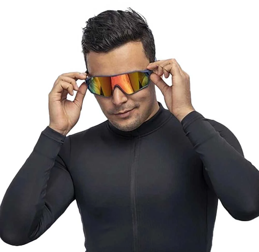 Rockbros 10134PL Polarized Cycling Glasses - Mėlyna and Rožinė