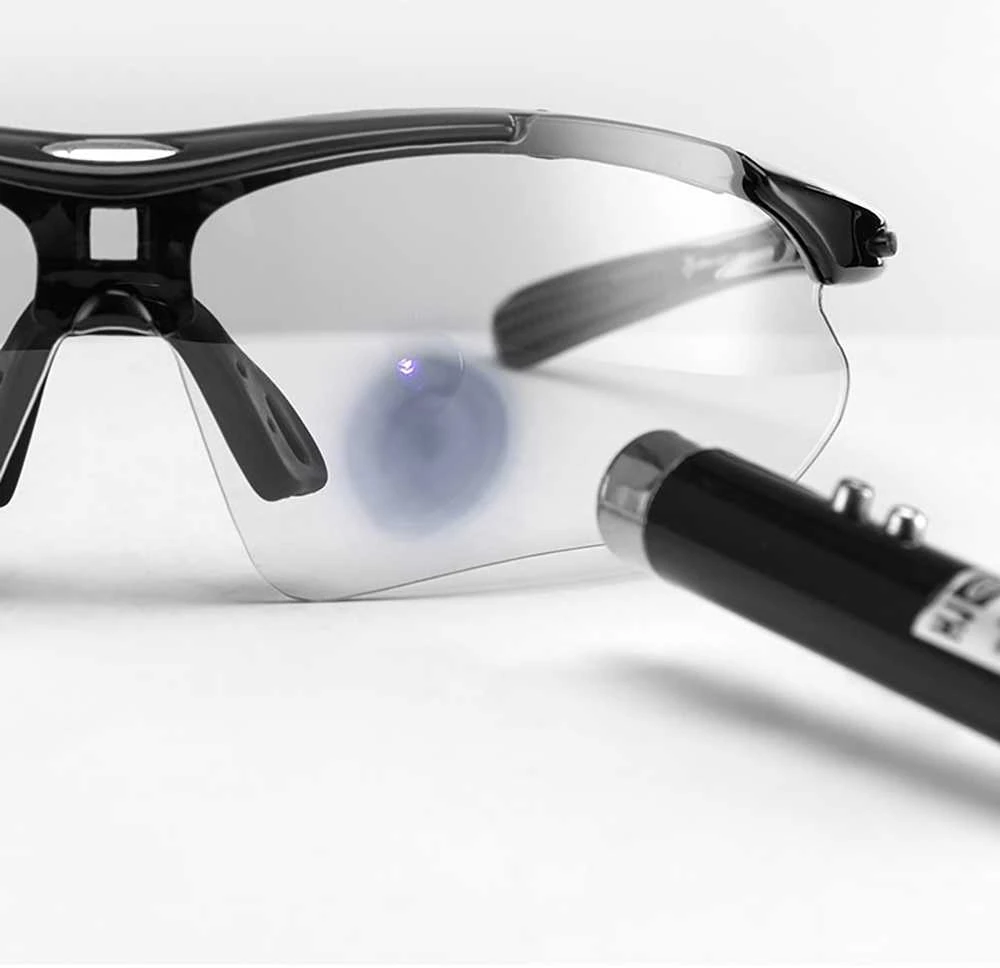 Rockbros 10143 photochromic UV400 dviratininko akiniai – juodos spalvos