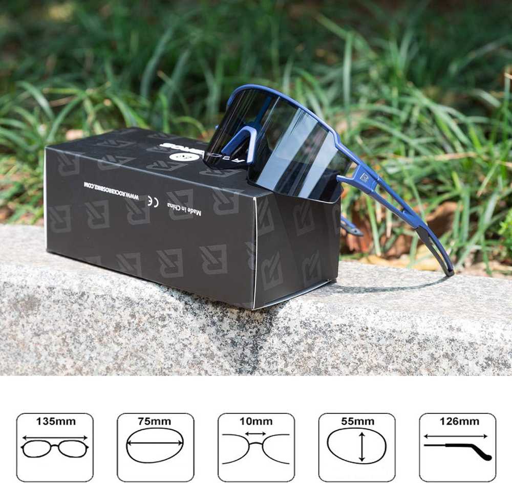 Akiniai rowerowe Rockbros 10174 UV400 - mėlyna