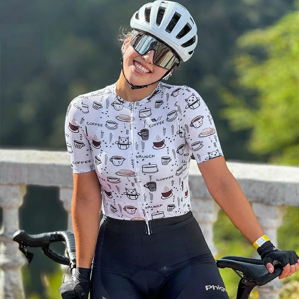 Rockbros 15110005003 Women's Short Sleeve Cycling Jersey S - Baltas