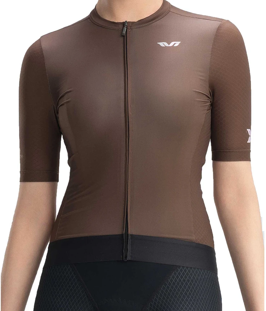 Rockbros 15110007003 TVI Women's Short Sleeve Cycling Jersey S - Brown