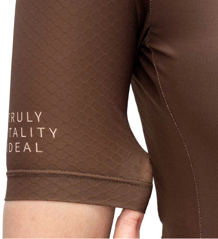 Rockbros 15110007005 TVI Women's Short Sleeve Cycling Jersey L - Brown