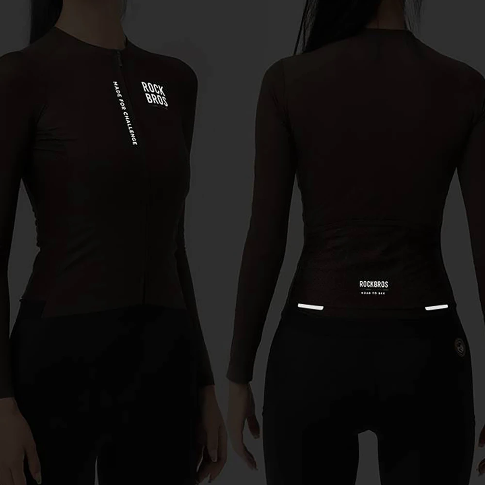 Rockbros 15110012004 ROAD TO SKY Women's Cycling Jersey, Long Sleeve, M - Baltas