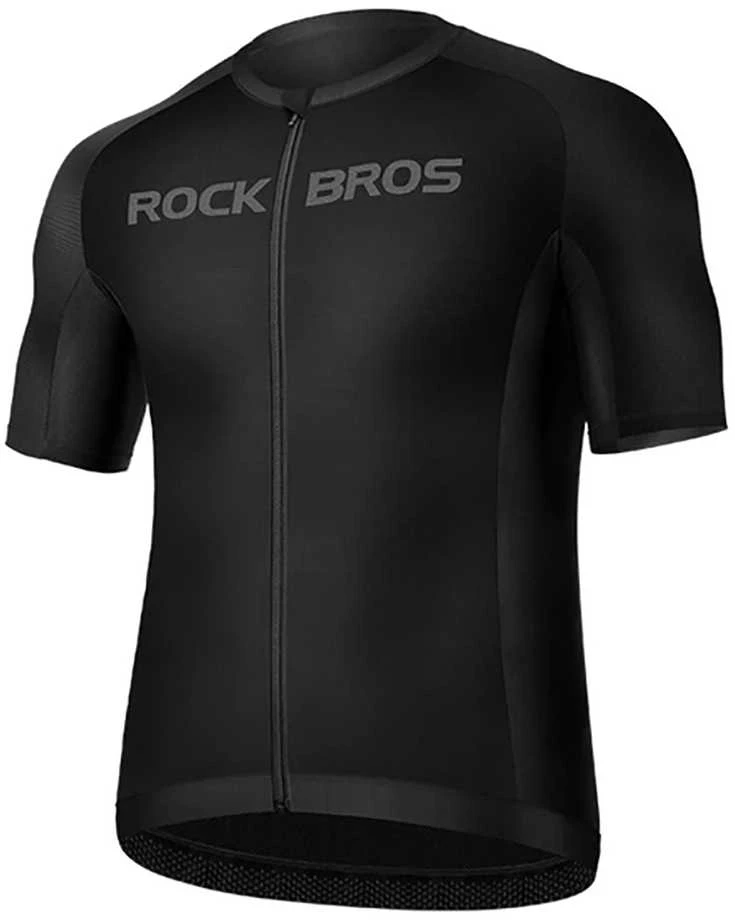 Rockbros 15120002007 short sleeve cycling jersey XXXXL – juodos spalvos