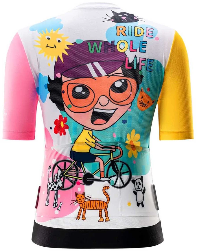 Rockbros 15210005003 S Women's Cycling Jersey with Print - Baltas