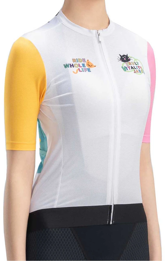 Rockbros 15210005003 S Women's Cycling Jersey with Print - Baltas
