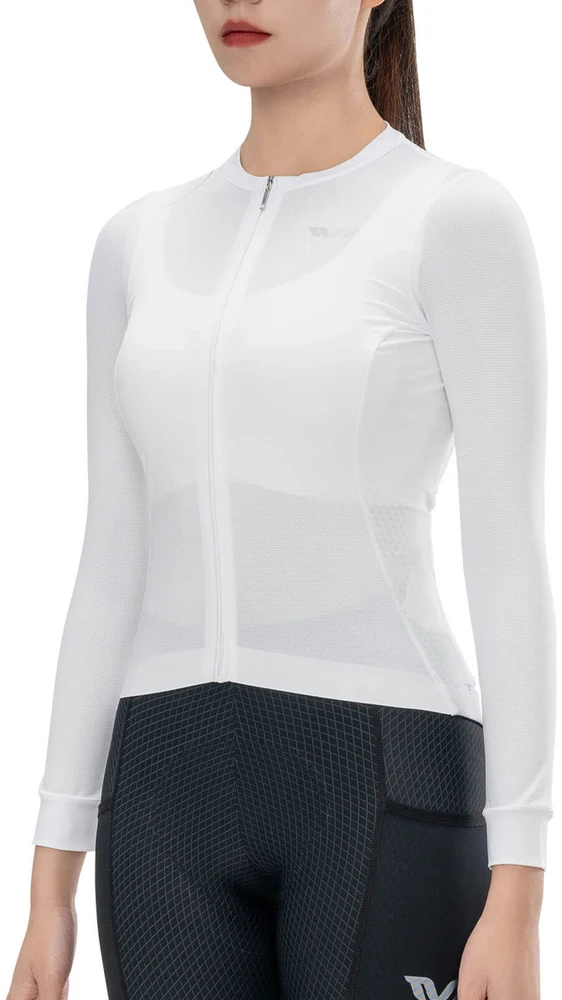 Rockbros 15210006003 TVI Women's Cycling Jersey Long Sleeve S - Baltas