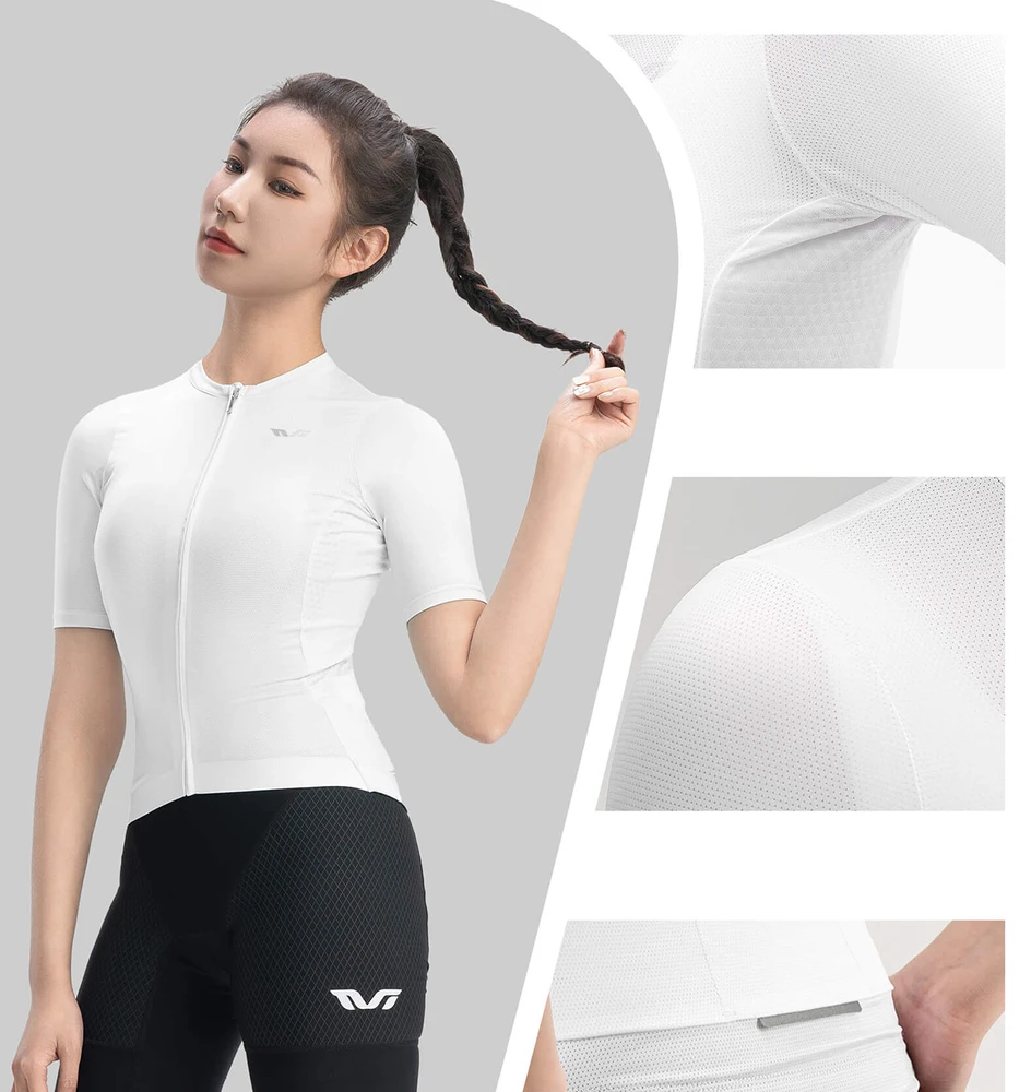 Rockbros 15210007010 TVI M women's cycling jersey - baltas