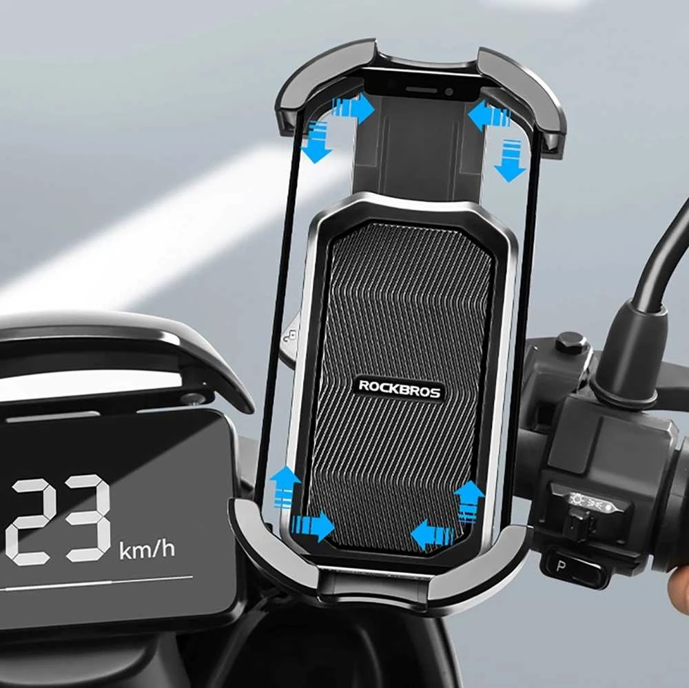 Rockbros 25210032001 Bike Phone Holder for Handlebars – juodos spalvos