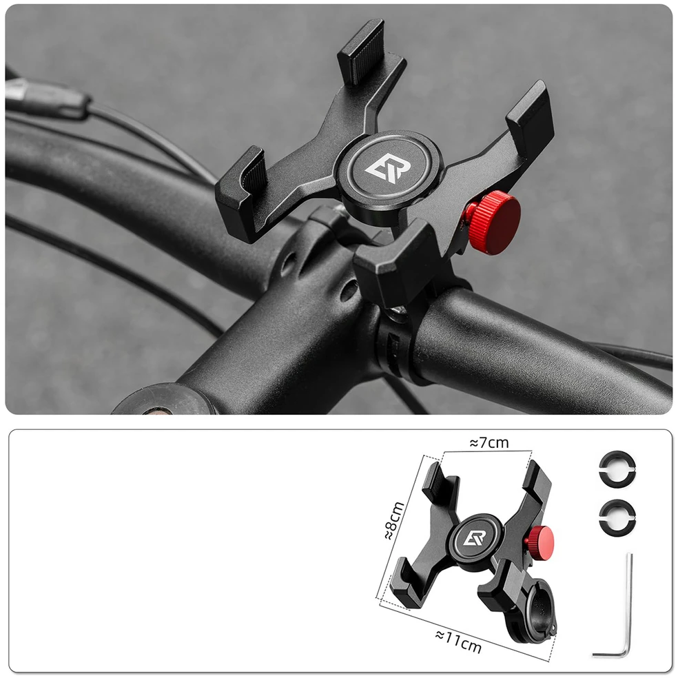 Rockbros 25210039001 Handlebar Clamp Phone Holder - Juodas