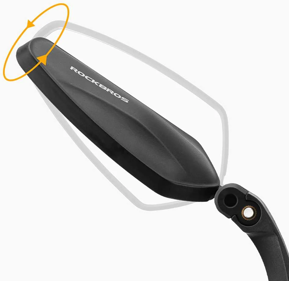 Rockbros 26210001004 bicycle mirror, right, rear – juodos spalvos
