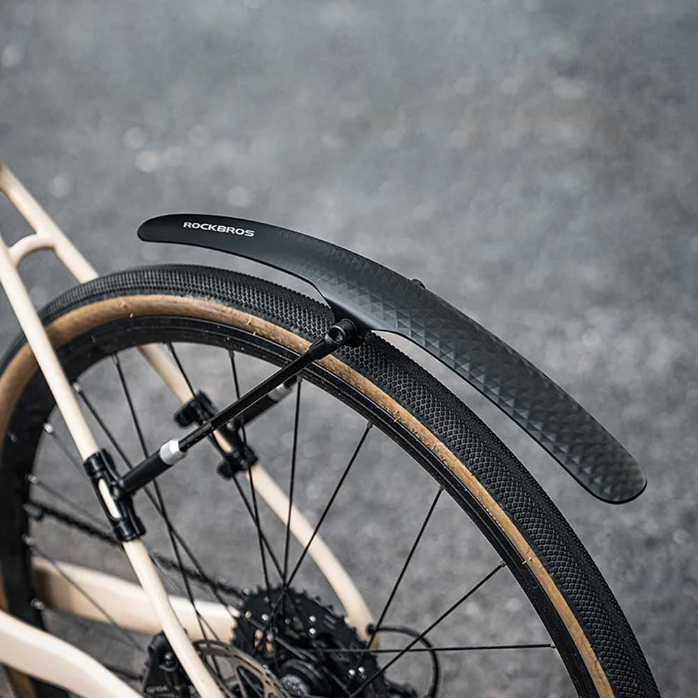 Rockbros 28210007001 bicycle fender, universal, adjustable – juodos spalvos