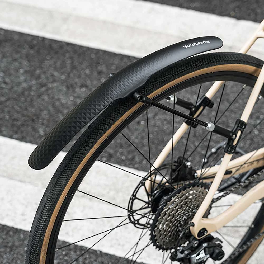 Rockbros 28210007001 bicycle fender, universal, adjustable – juodos spalvos