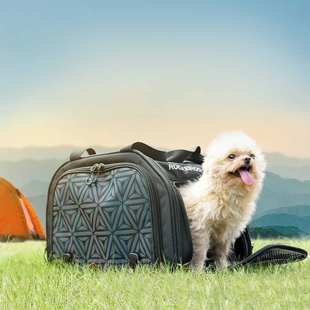 Rockbros 30140028001 transport krepšys dviračiui for cats and dogs – juodos spalvos