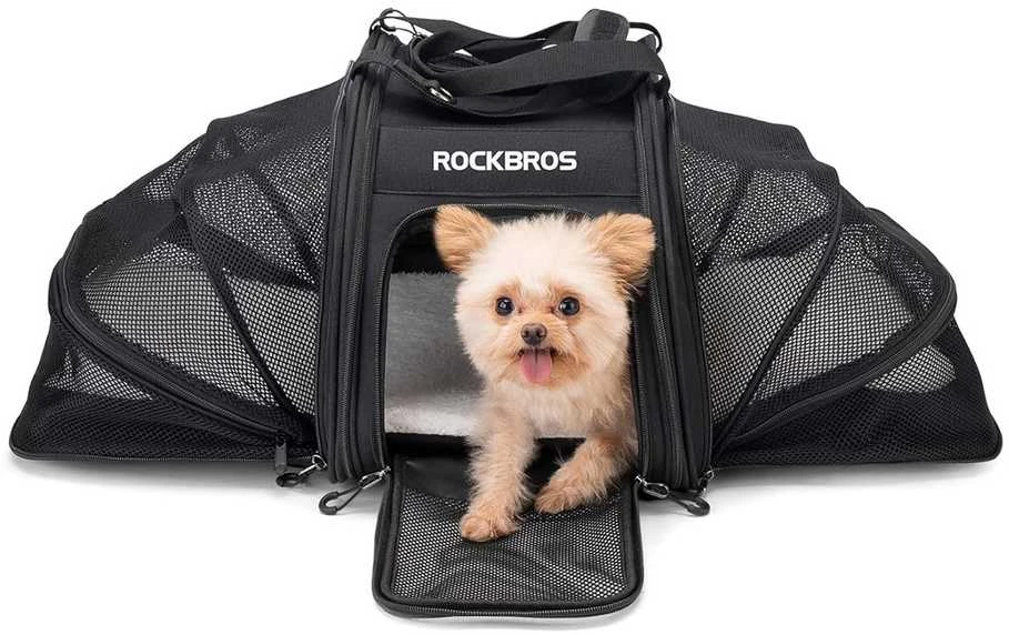 Rockbros 30140028001 transport krepšys dviračiui for cats and dogs – juodos spalvos