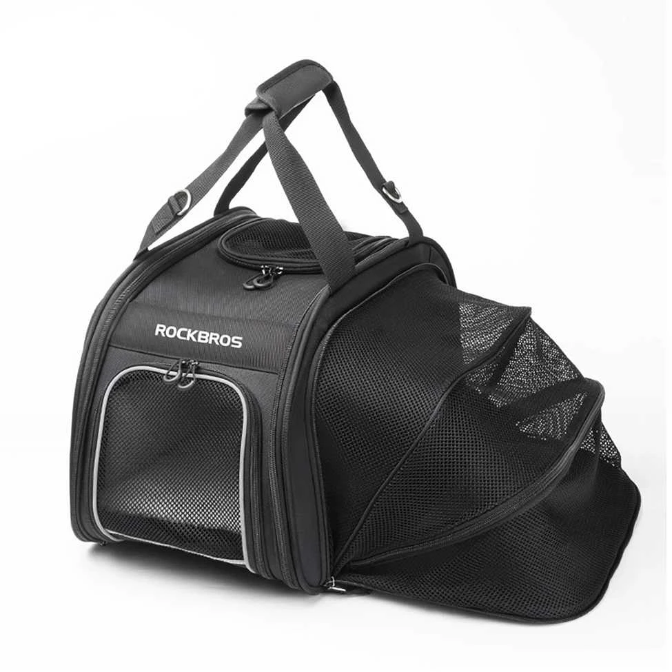 Rockbros 30140028001 transport krepšys dviračiui for cats and dogs – juodos spalvos