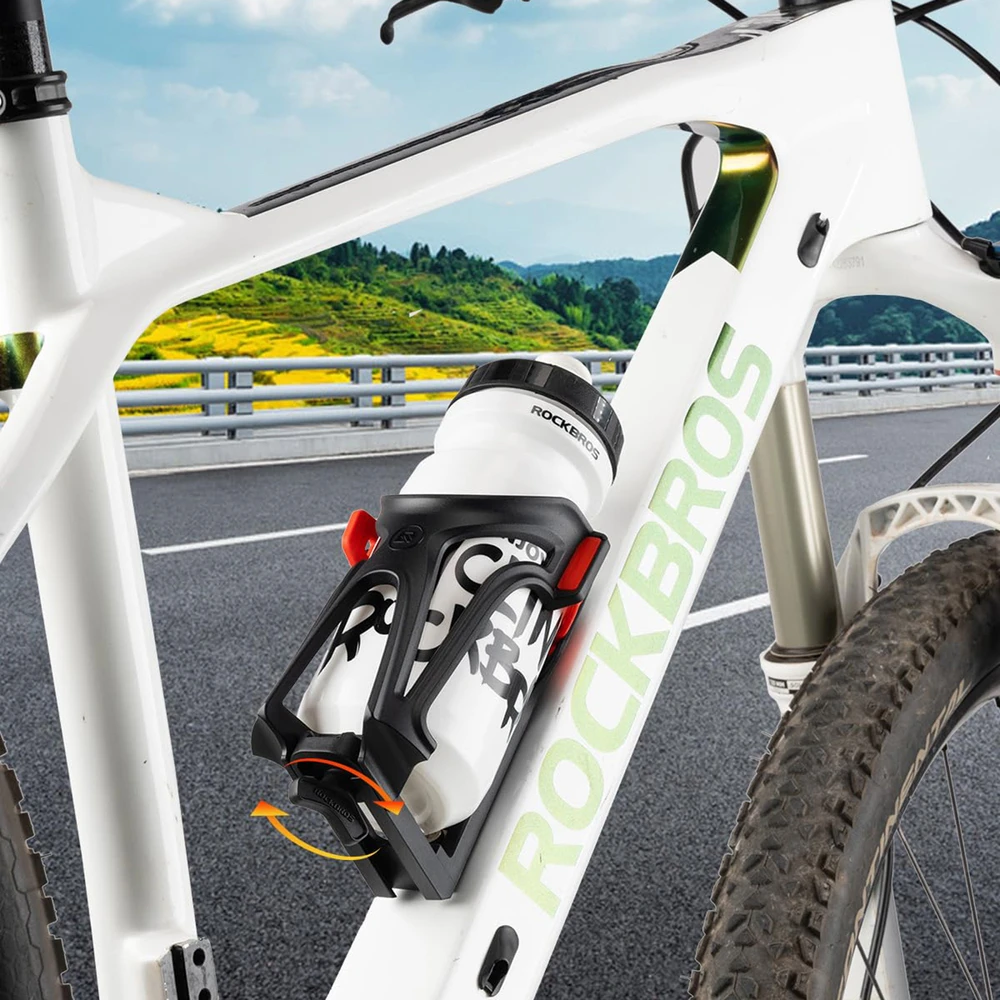 Rockbros 31210029 Motorcycle Bottle Holder - Juodas and Raudona