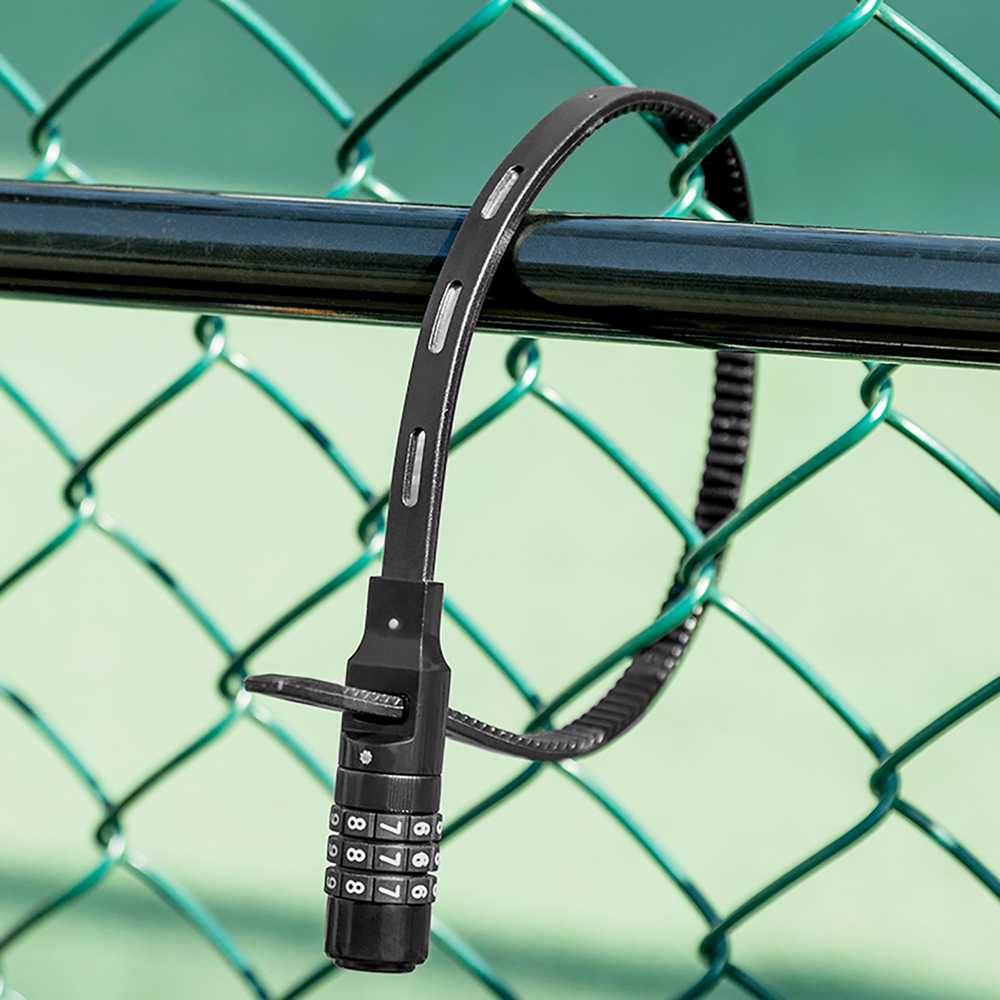 Rockbros 3240001001 bicycle lock for 0.5 m combination – juodos spalvos