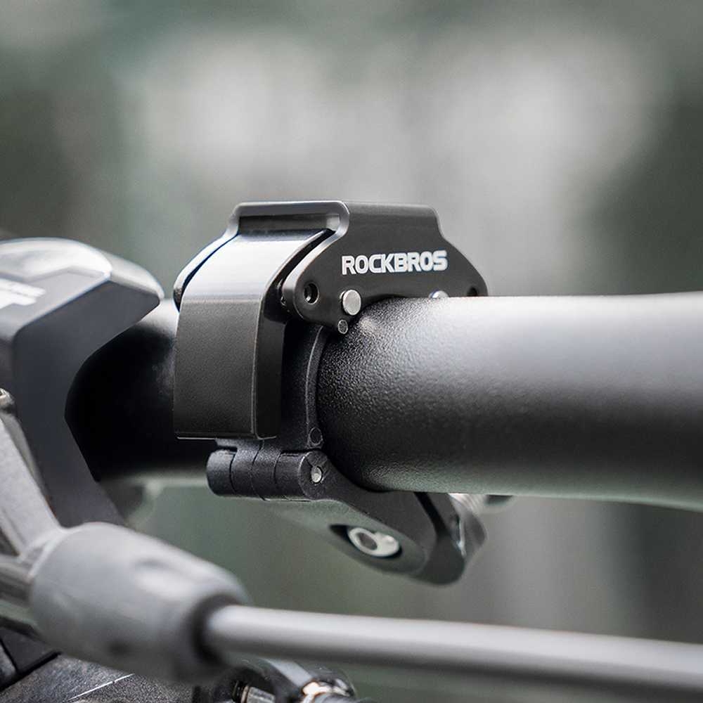 Rockbros dviračio skambutis 34210006001 C formos – juodos spalvos