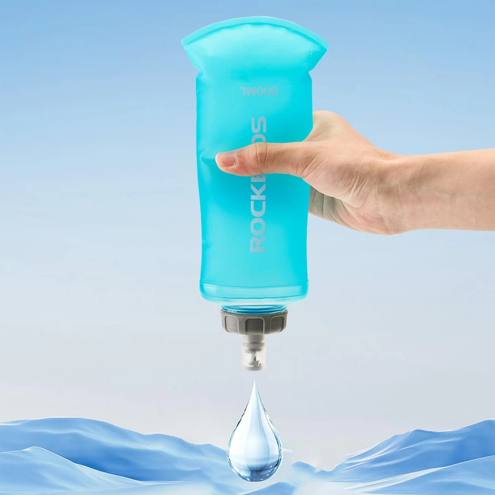 Gertuvė Rockbros 35210027001 minkšta kolba, tekančio vandens buteliukas, 500 ml - šviesus, mėlynas