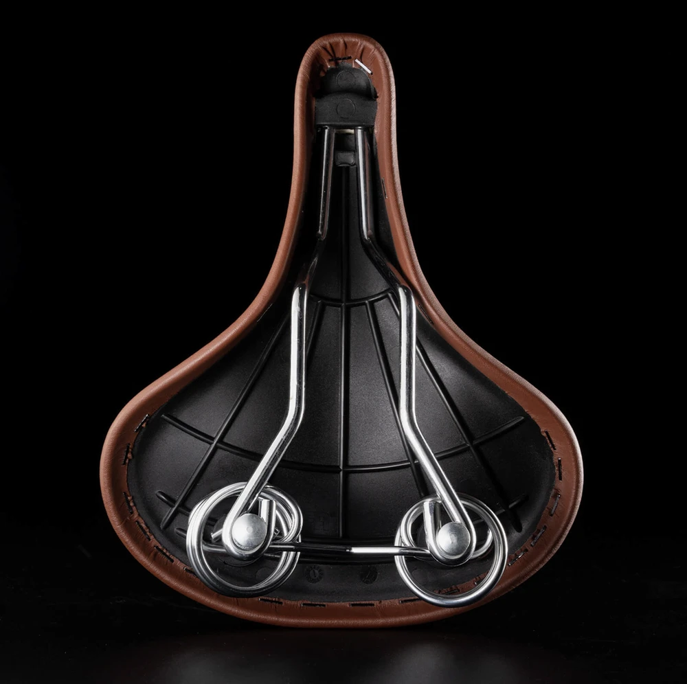 Rockbros 6800S retro comfort bicycle saddle - ruda