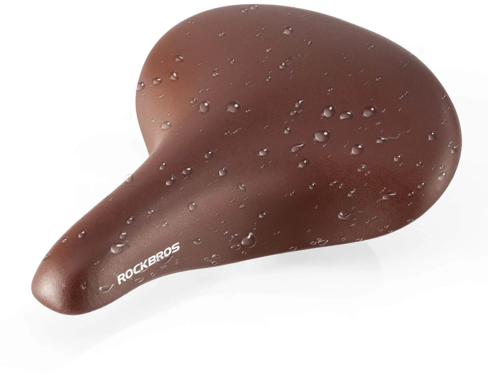 Rockbros 6800S retro comfort bicycle saddle - ruda