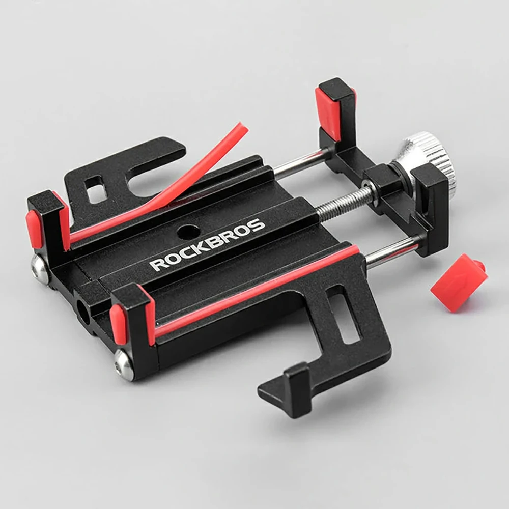 Rockbros 699 Handlebar Clamp Phone Holder - Raudona