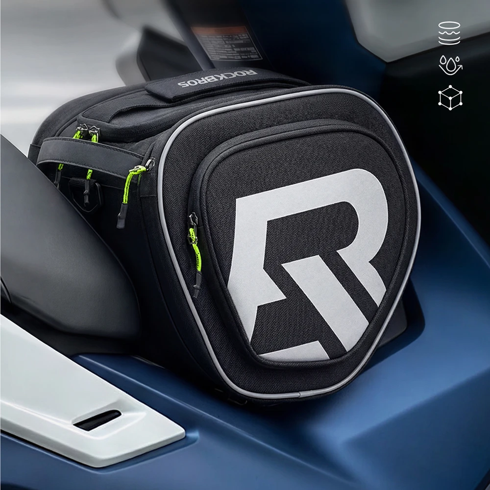 Rockbros A40-1 motociklo bako krepšys 12 l motociklams - Juodas