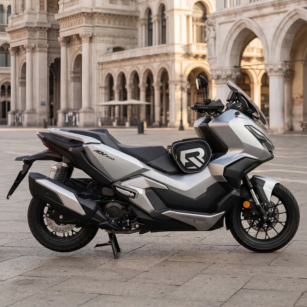 Rockbros A40-1 motociklo bako krepšys 12 l motociklams - Juodas