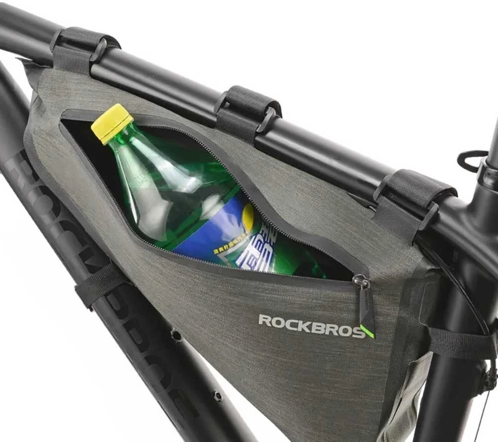 Krepšys Rockbros AS-017 rowerowa na ramę 5 l - ciemnozielona