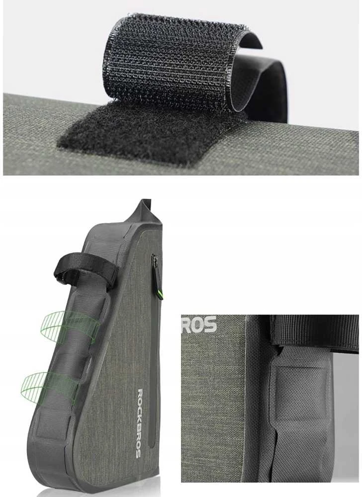 Krepšys Rockbros AS-017 rowerowa na ramę 5 l - ciemnozielona