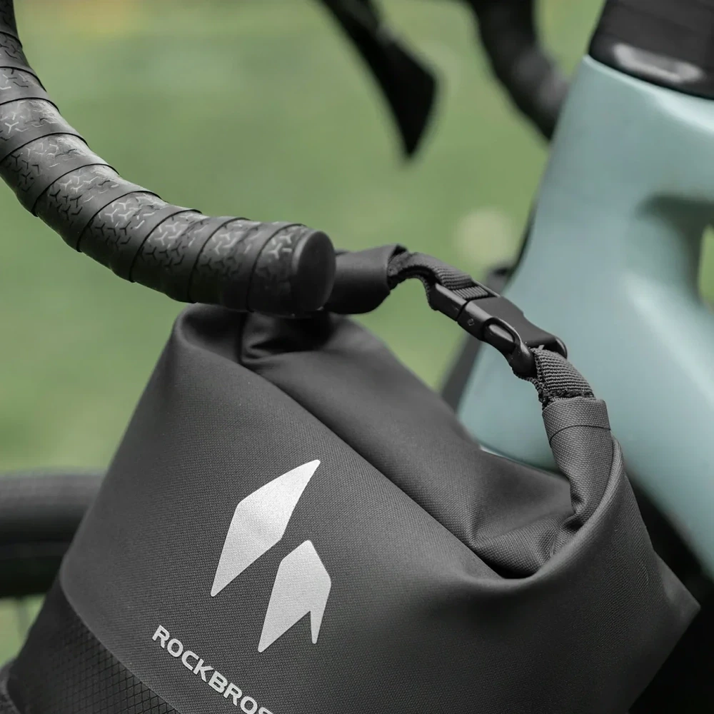 Rockbros AS-156 7l Fork Bag Atsparus vandeniui Pannier - Juodas