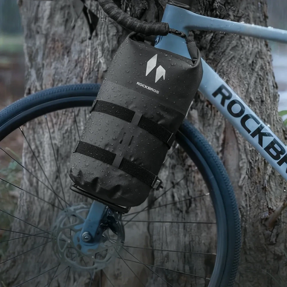Rockbros AS-156 7l Fork Bag Atsparus vandeniui Pannier - Juodas
