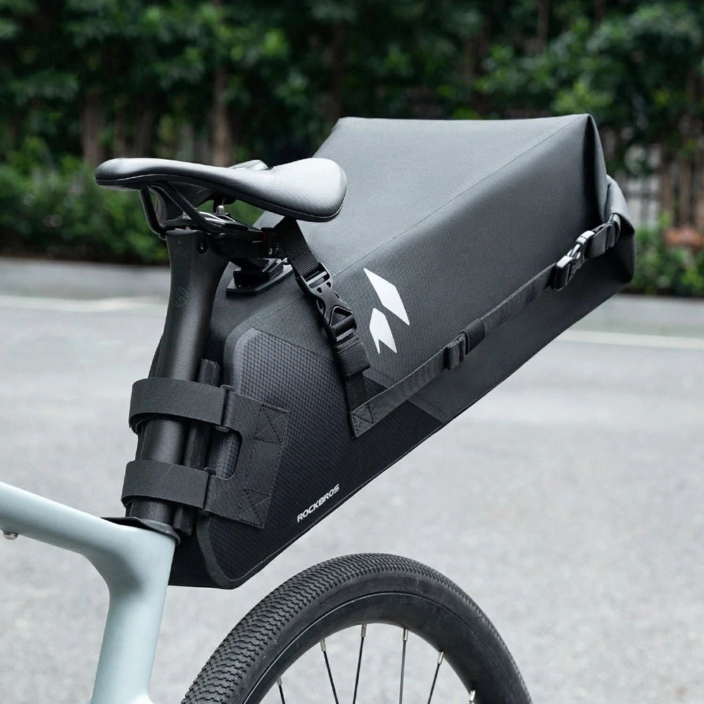 Rockbros AS-157 RideMate Atsparus vandeniui Saddle Bag - Juodas