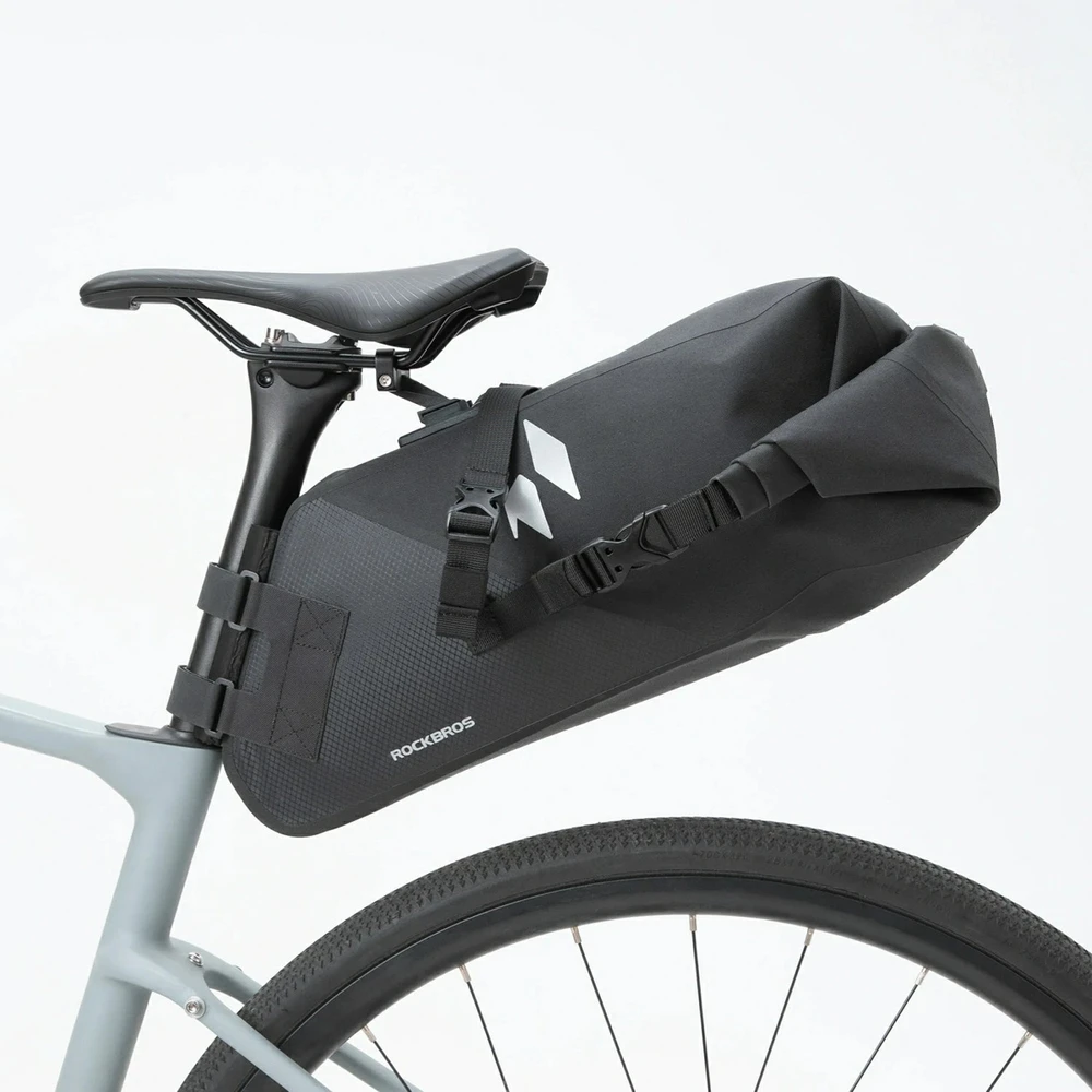 Rockbros AS-157 RideMate Atsparus vandeniui Saddle Bag - Juodas
