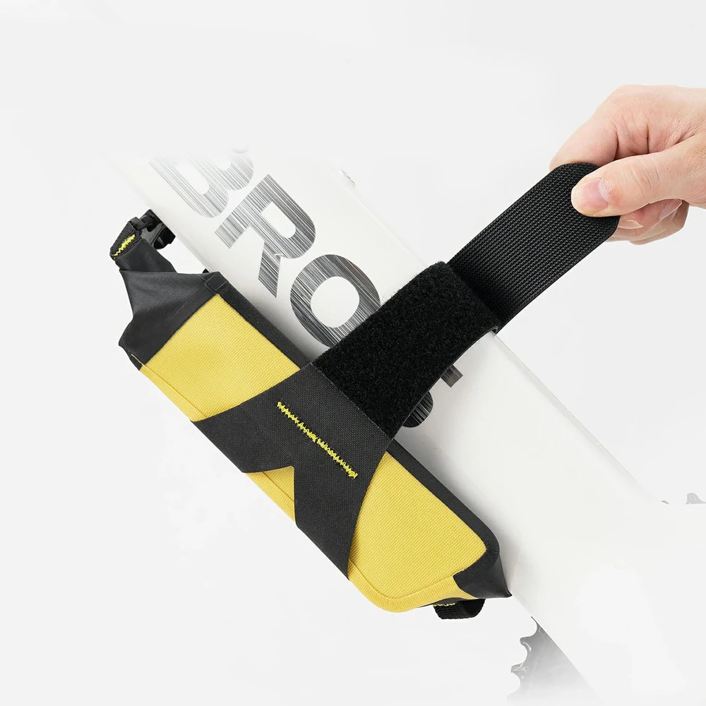 Rockbros AS-161 Down Tube Bike Bag Atsparus vandeniui 1L - Geltona