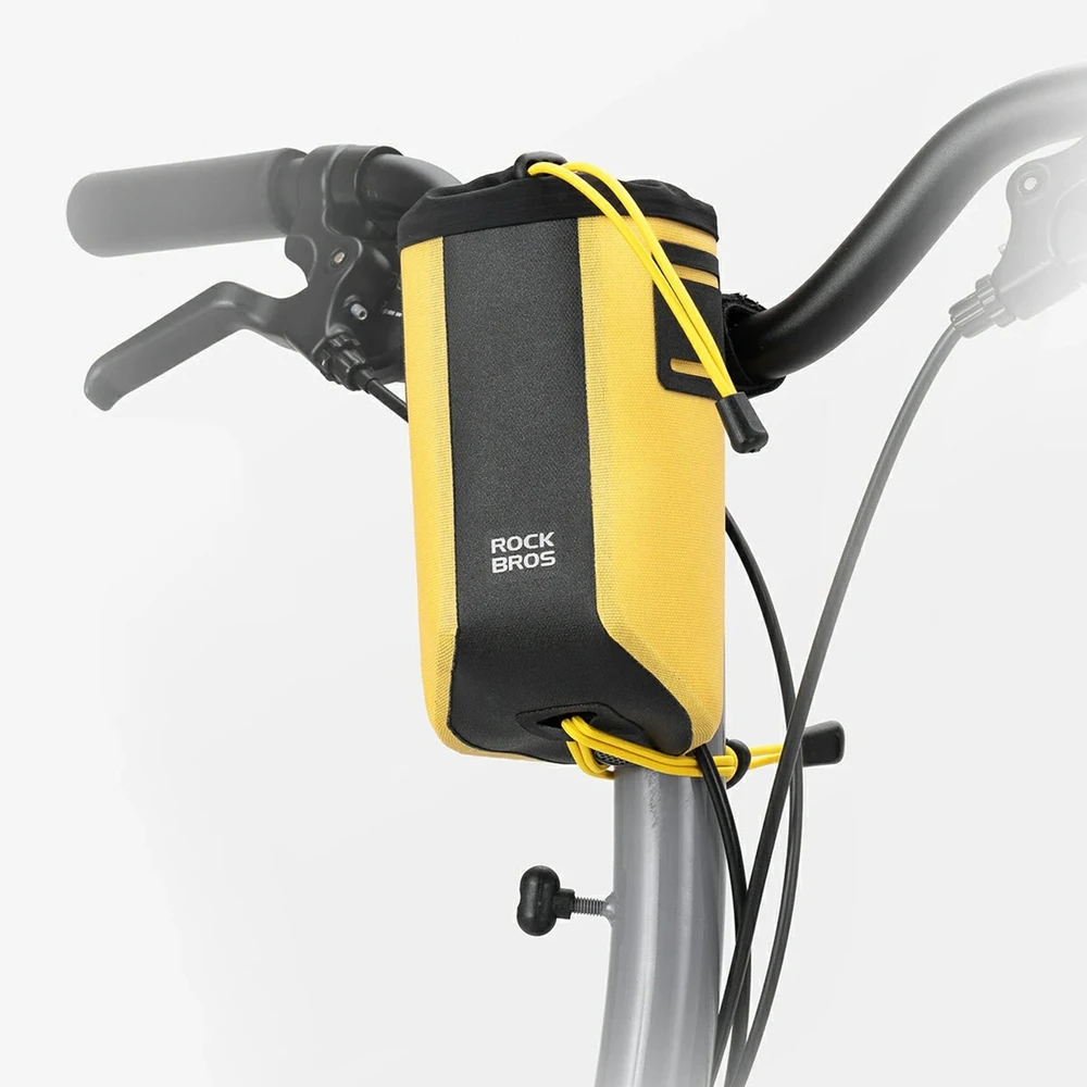 Rockbros AS-162 Atsparus vandeniui Handlebar Bottle Bag - Geltona