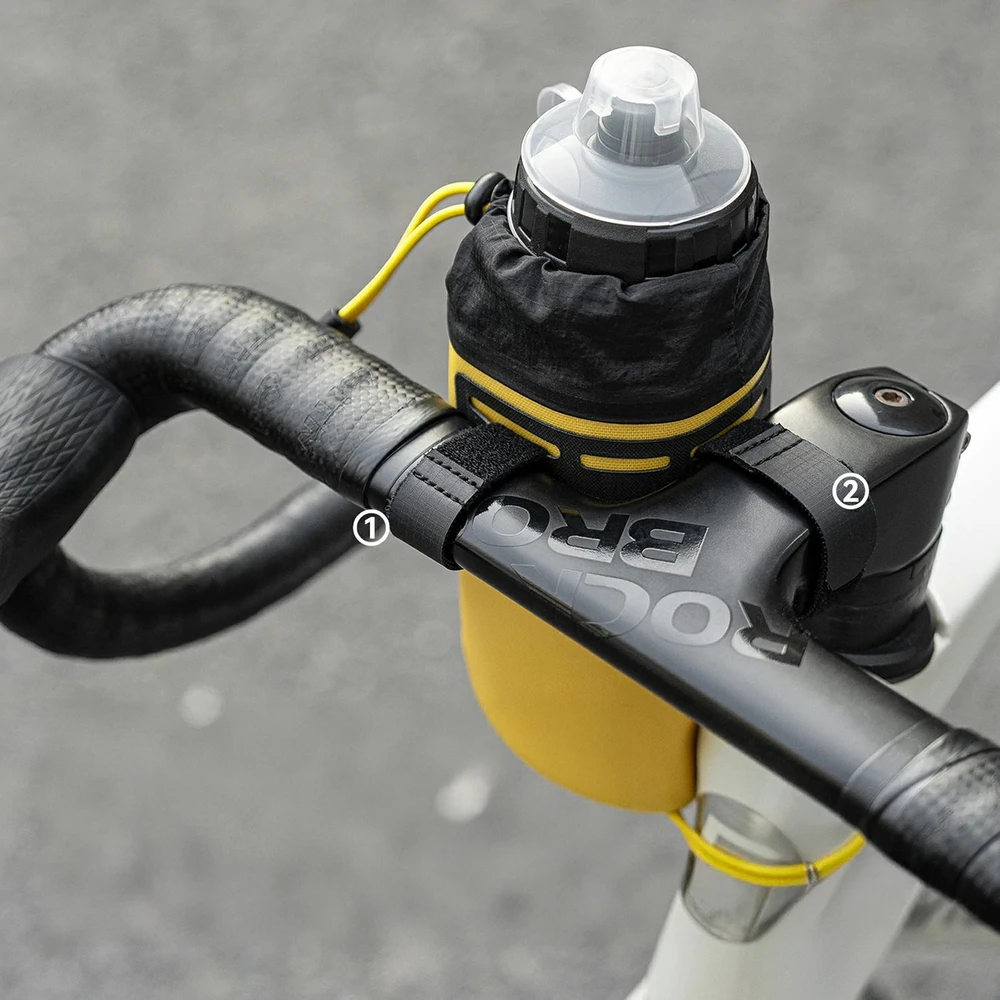 Rockbros AS-162 Atsparus vandeniui Handlebar Bottle Bag - Geltona