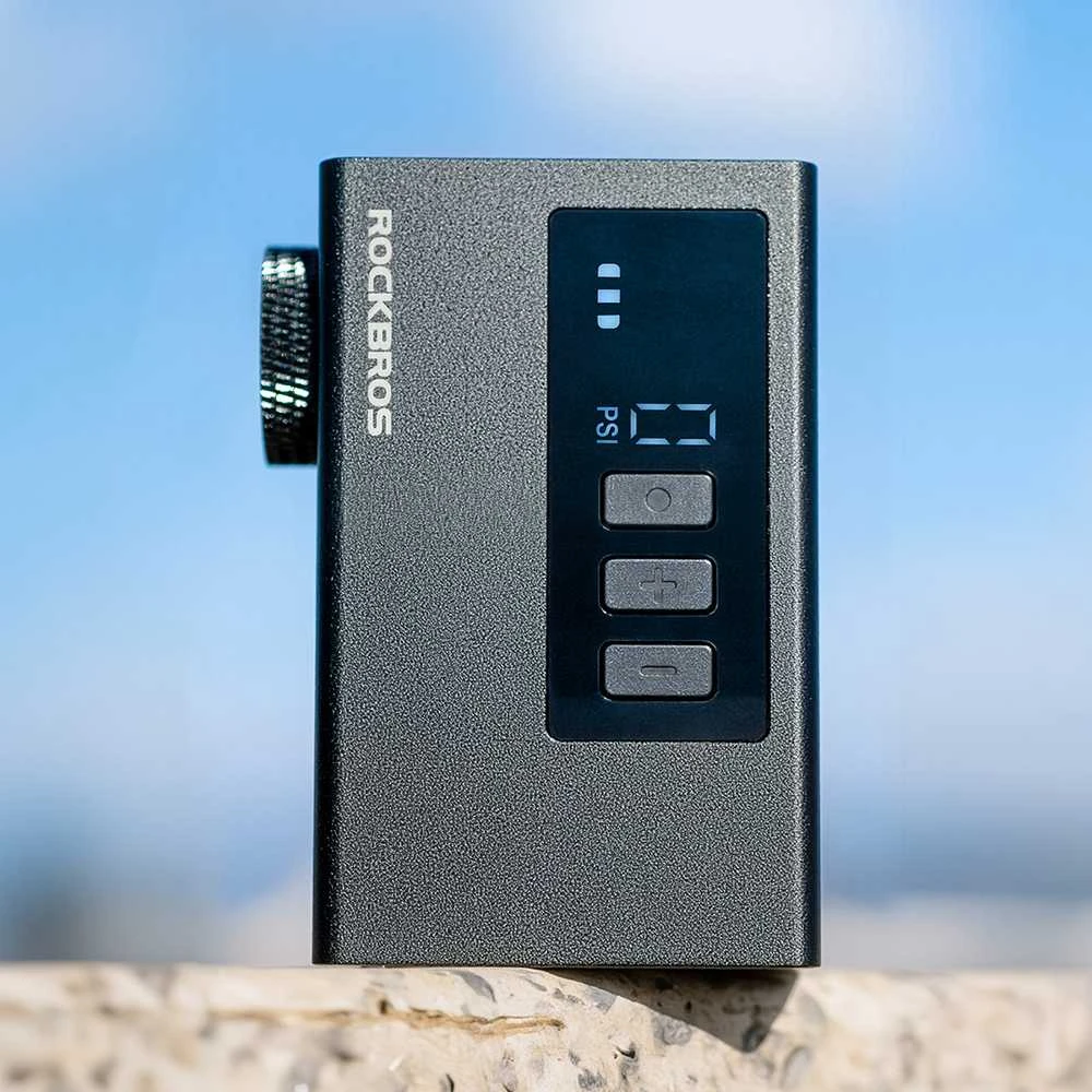 Rockbros AS240 PRO belaidis siurblys 120 psi kompresorius 420mAh - juodas