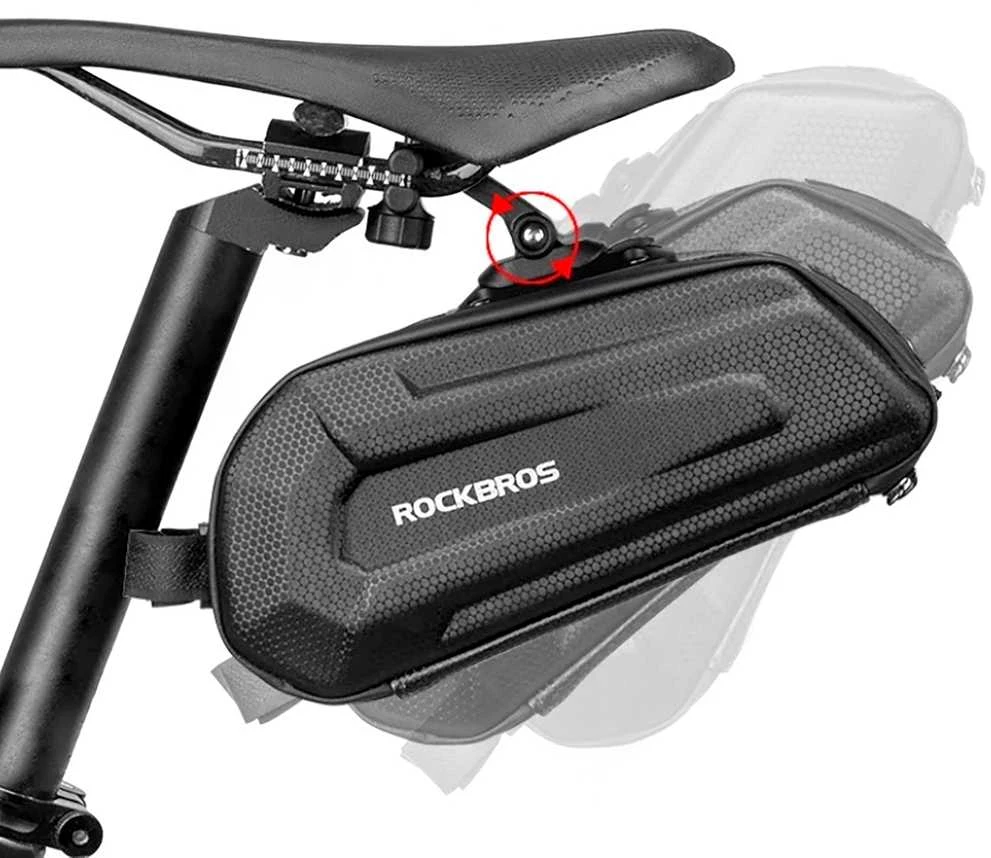 Krepšys Rockbros B69 rowerowa podsiodłowa 1.8l su systemem łatwego zwalniania - juoda