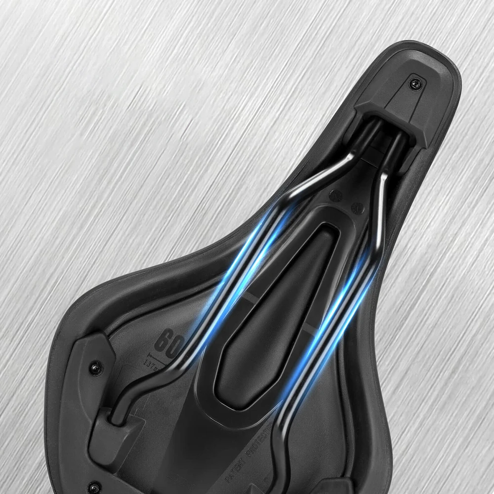 Rockbros B824 sports ergonomic bicycle saddle - juodas