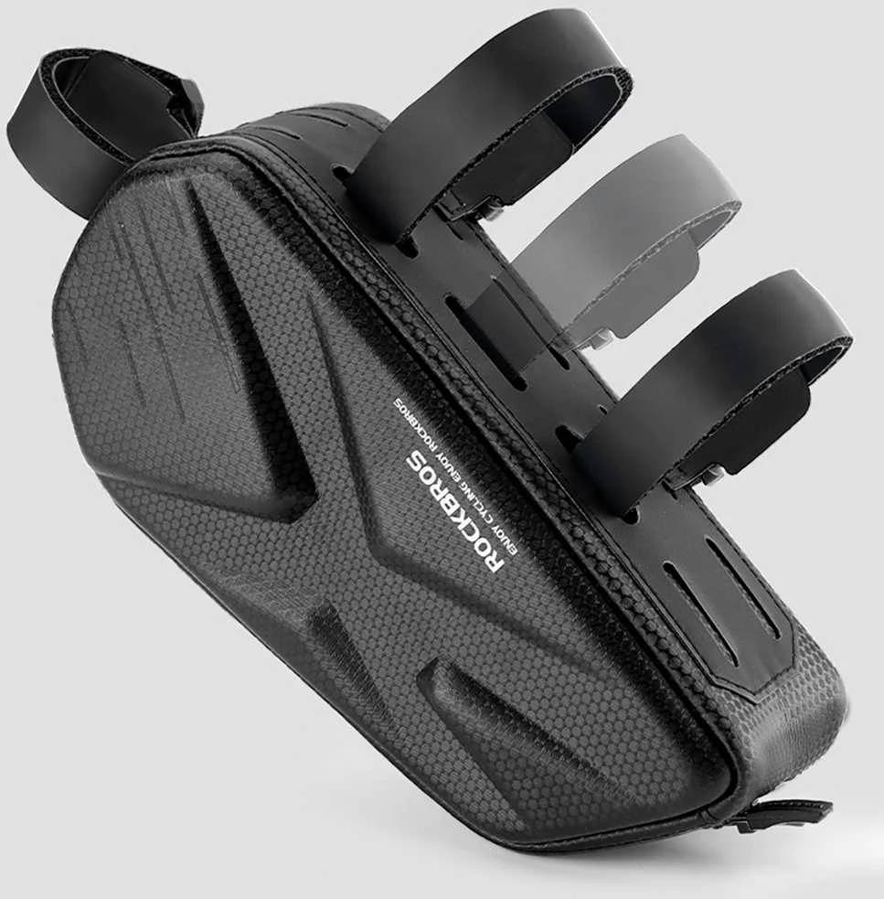 Rockbros Bike Bag, Rigid, Frame, Top Tube, 1.4l - Juodas